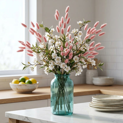 Dried Pale Pink Bunny Tail Bunch Of 40