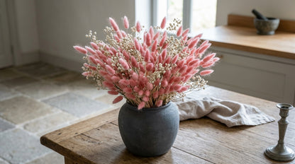 Dried Pale Pink Bunny Tail Bunch Of 40