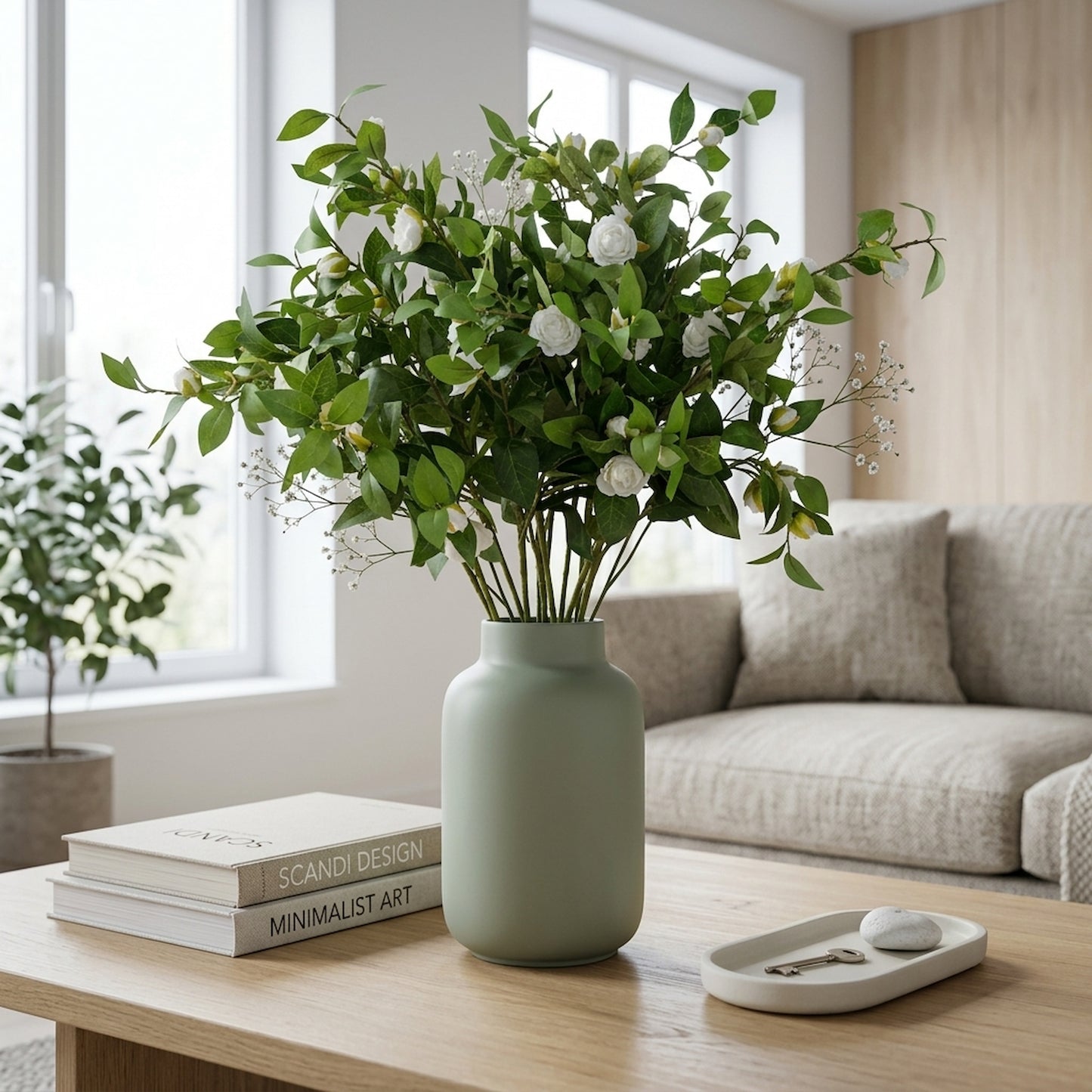 Cream Gardenia Stem