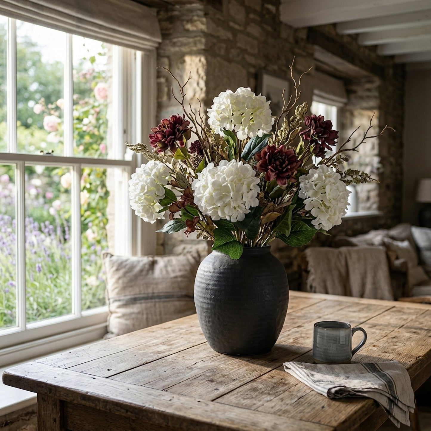 Single White Hydrangea