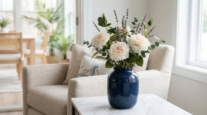 White Garden Rose Spray