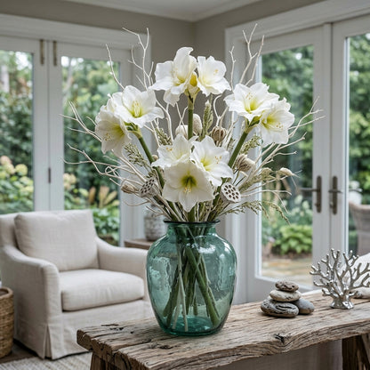Classic White Amaryllis Flower