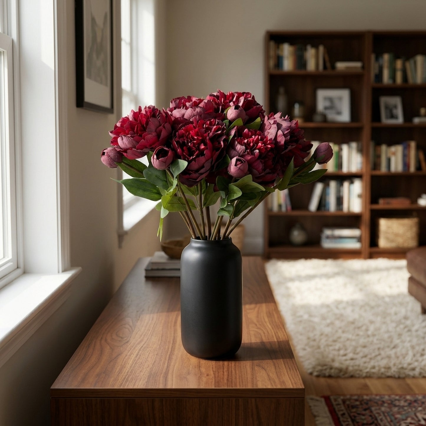 Burgundy Peony Rose
